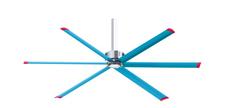 Large energy-saving ceiling fans used in shopping malls and supermarkets